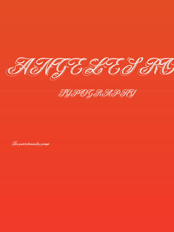 ANGELES ROUGH PERSONAL USE Bold Italic Poster