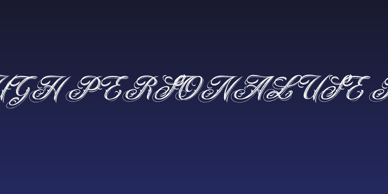 ANGELES ROUGH PERSONAL USE Bold Italic Social Header