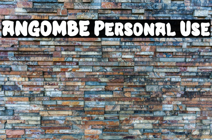 ANGOMBE Personal Use Example 3