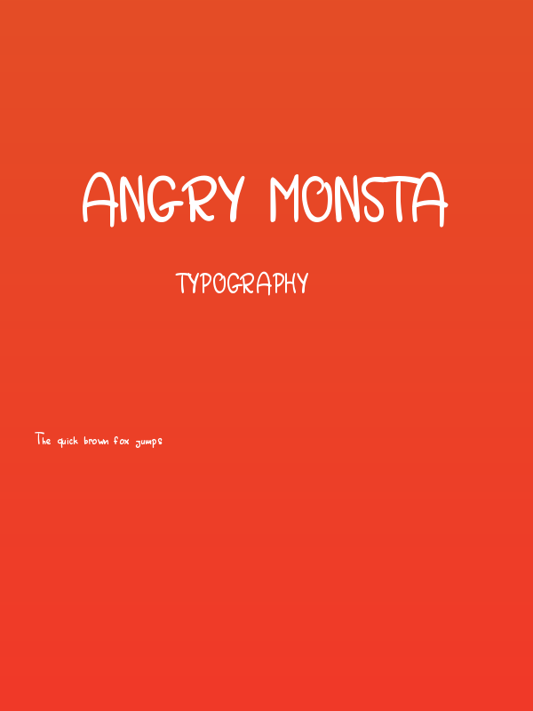 ANGRY MONSTA Poster