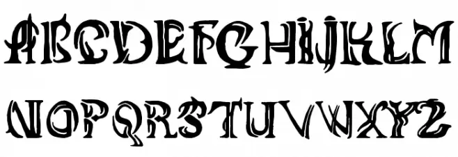 ANIIKLA Font Litere mari