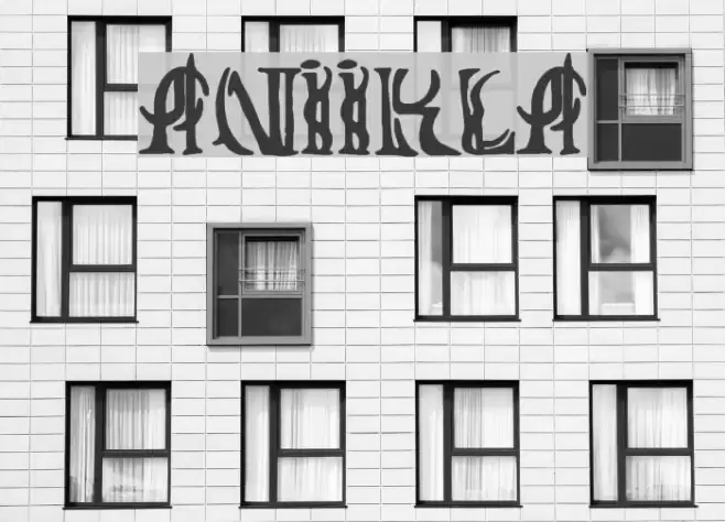 ANIIKLA Font examples