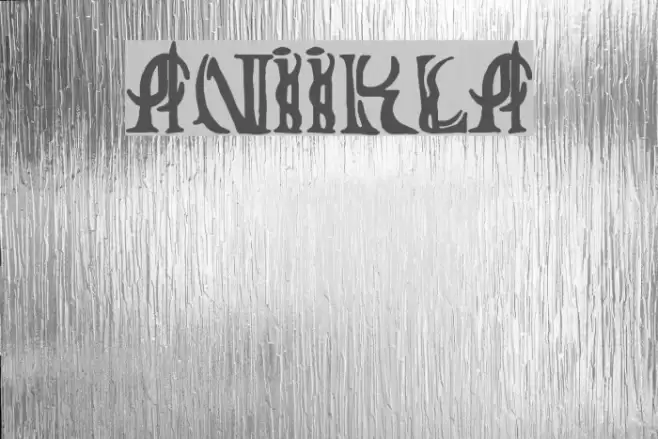 ANIIKLA Font examples