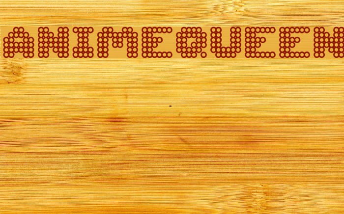ANIMEQUEEN Font examples