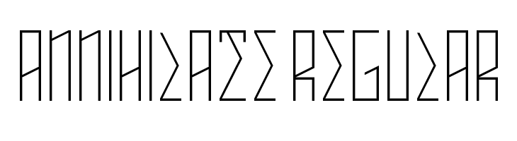 ANNIHILATE Regular  font caratteri gratis