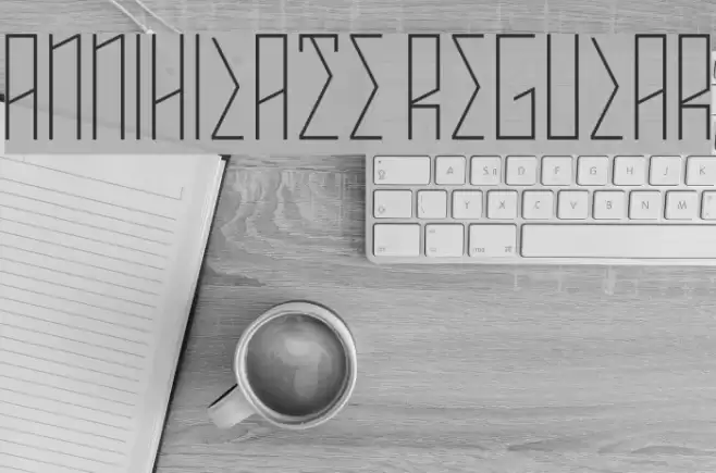 ANNIHILATE Regular Font examples