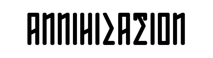 ANNIHILATION  font caratteri gratis