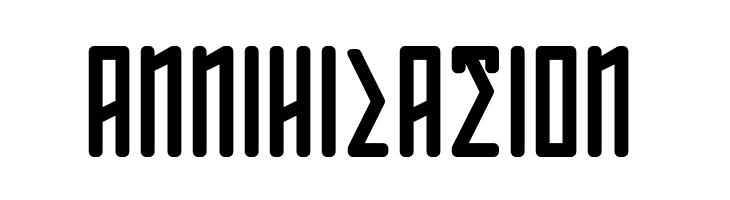 ANNIHILATION  font caratteri gratis
