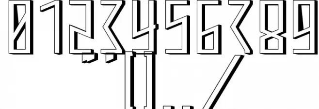 ANNIHILATOR 3D Font OTHER CHARS
