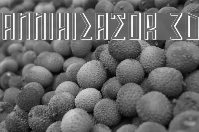 ANNIHILATOR 3D Font examples