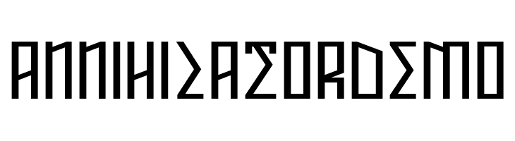 ANNIHILATOR Demo  नि: शुल्क फ़ॉन्ट्स डाउनलोड