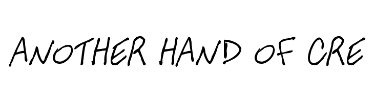 ANOTHER HAND OF CRE Font