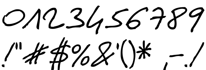 ANOTHER HAND OF CRE Font OTHER CHARS