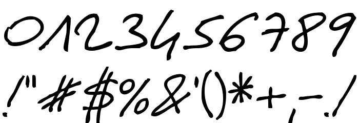 ANOTHER HAND OF CRE Font OTHER CHARS