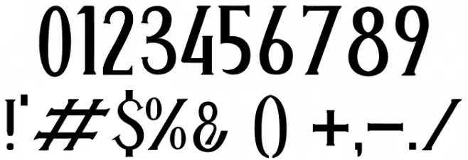 ANTENNA Font OTHER CHARS