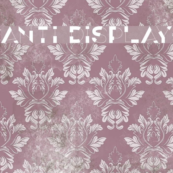 ANTI Display Schriftart examples