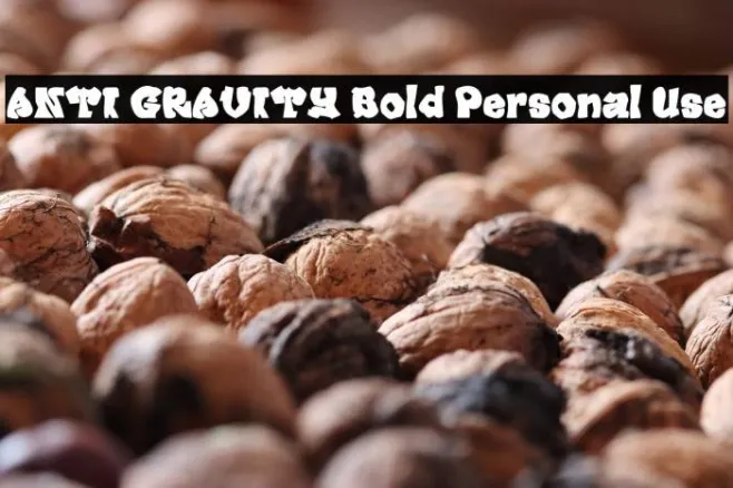 ANTI GRAVITY Bold Personal Use Example 3