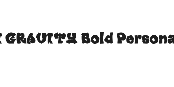 ANTI GRAVITY Bold Personal Use Logo