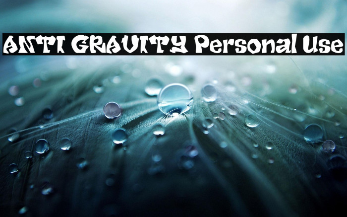 ANTI GRAVITY Personal Use Example 3