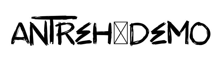 ANTREH - DEMO  Free Fonts Download