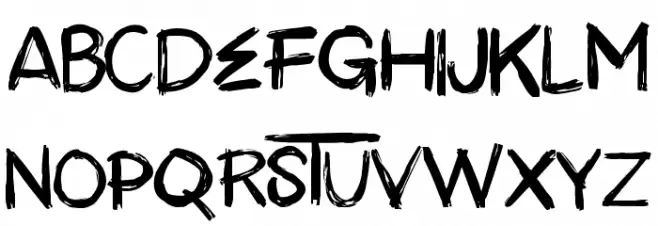ANTREH - DEMO Font Litere mari