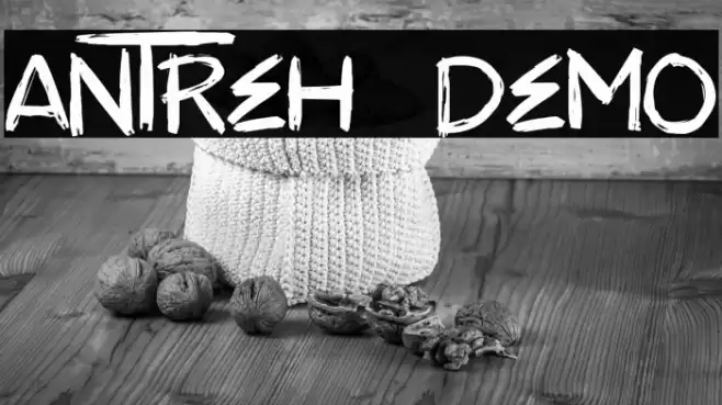 ANTREH - DEMO Font examples