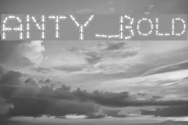 ANTY Bold Font examples