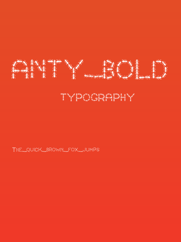 ANTY Bold Poster