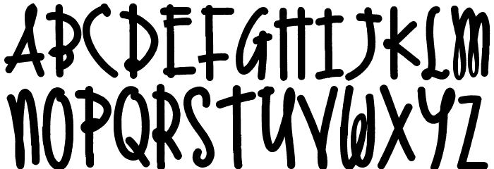 An Accidental Kiss Font LOWERCASE