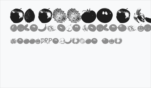 An Apple A Day Fruit Font Business Card