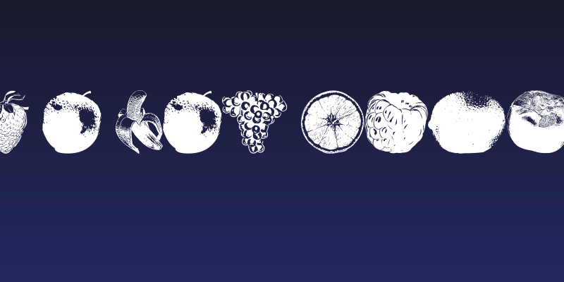 An Apple A Day Fruit Font Social Header