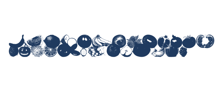 An Apple A Day Fruit Font Lowercase