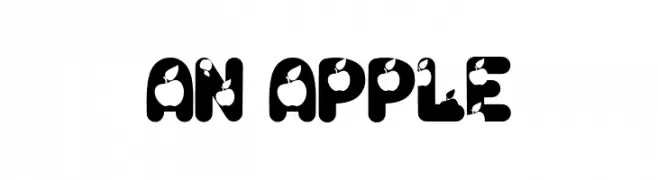 An Apple  Скачать бесплатные шрифты