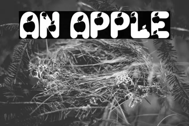An Apple Шрифта examples