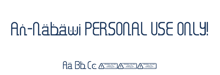 An-Nabawi PERSONAL USE ONLY! Font Preview
