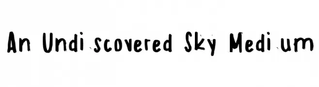 An Undiscovered Sky Medium  Descarca Fonturi Gratis