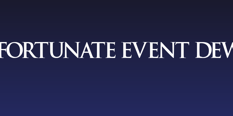 An Unfortunate Event DeWarped Social Header