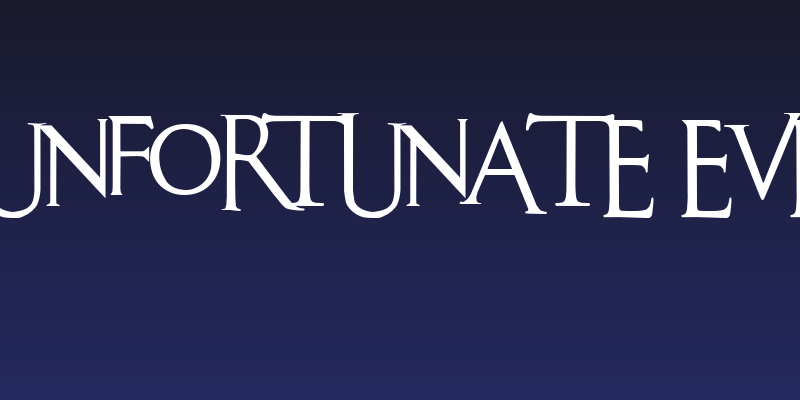 An Unfortunate Event Social Header