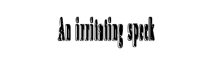 An irritating speck  フリーフォントのダウンロード