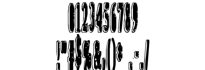 An irritating speck Font OTHER CHARS