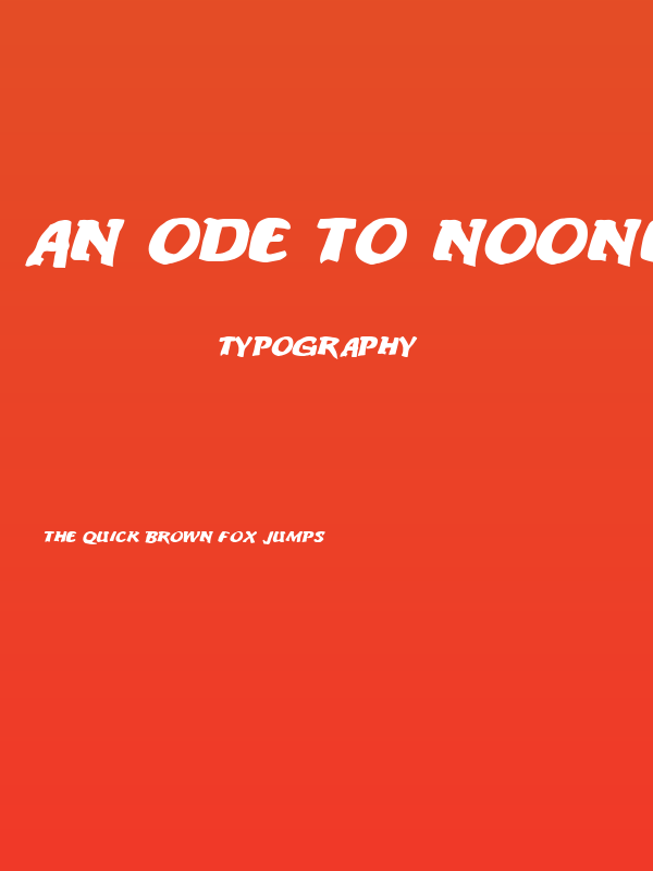 An ode to noone Poster