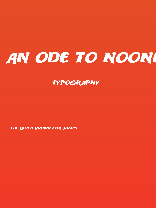 An ode to noone Poster