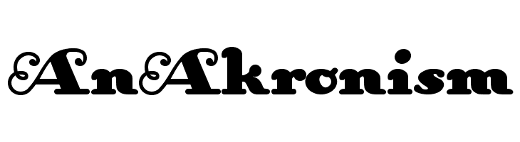AnAkronism  Descarca Fonturi Gratis