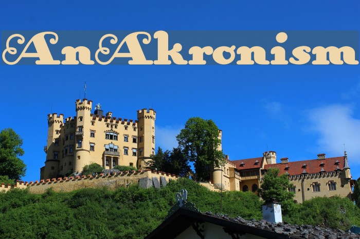 AnAkronism Font examples