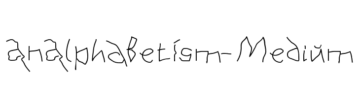 AnAlphaBetIsm-Medium Font