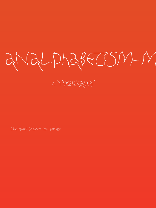 AnAlphaBetIsm-Medium Poster