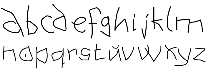 AnAlphaBetIsm-Medium Font LOWERCASE