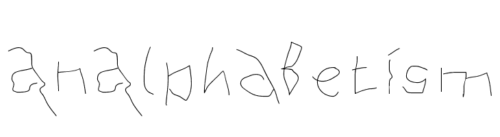 AnAlphaBetIsm Font