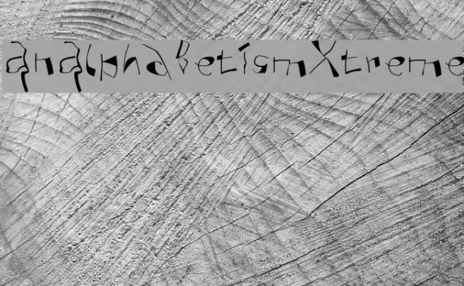 AnAlphaBetIsmXtreme Font examples