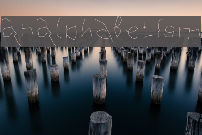 AnAlphaBetIsm Font examples